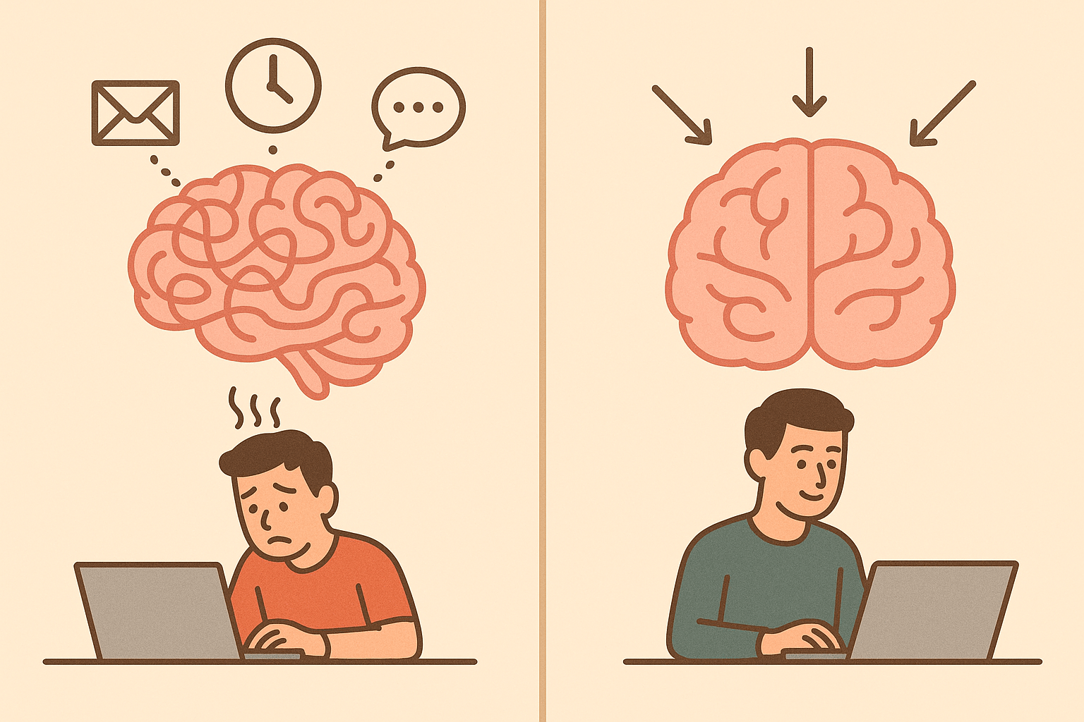 cost of attention residue caused by multitasking