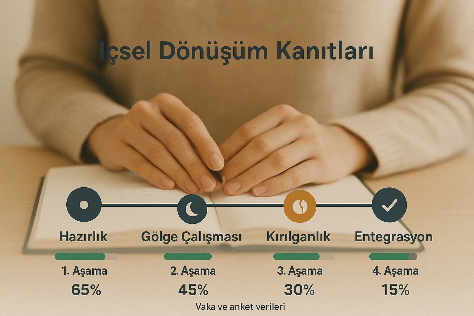 İntegral Liderlikte Öz-Ustalık ve Otantiklik: İçsel Dengeden Dışsal Etkiye Yolculuk 2 Güven oluşturma ve metodoloji tanıtımı — makalenin 'kanıt ve uygulama' bölümünü destekleyecek orta bölüm görseli