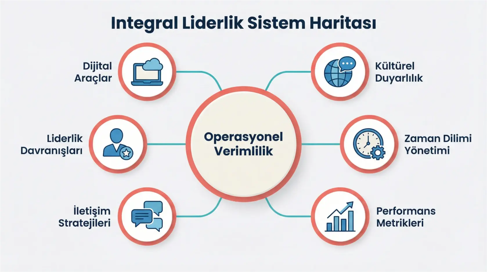 Hibrit ve Uzaktan Çalışan Bölgesel Ekiplerde Operasyonel Verimlilik İçin Integral Liderlik 2 This process flow outlines the four key phases General Managers follow to apply integral leadership principles effectively, enhancing operational efficiency and team cohesion.