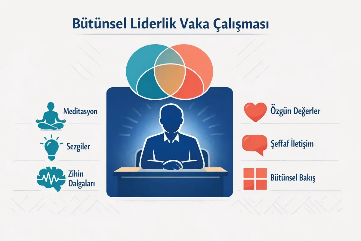 İçsel Bilgelikle Otantik Liderlik ve Karar Alma 3 AQAL modeli, organizasyon şeması ve karar alma çerçevesi görseli