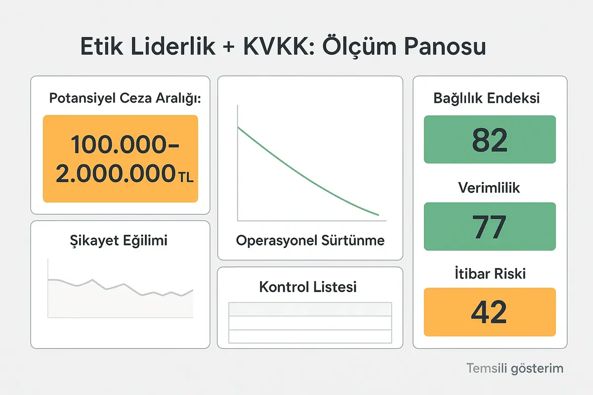 Liderlik ve Takım Değerlendirmelerinde Etik İlkeler ve Gizlilik 3 Risk maliyeti ve performans etkisini aynı panoda görünür kılın.
