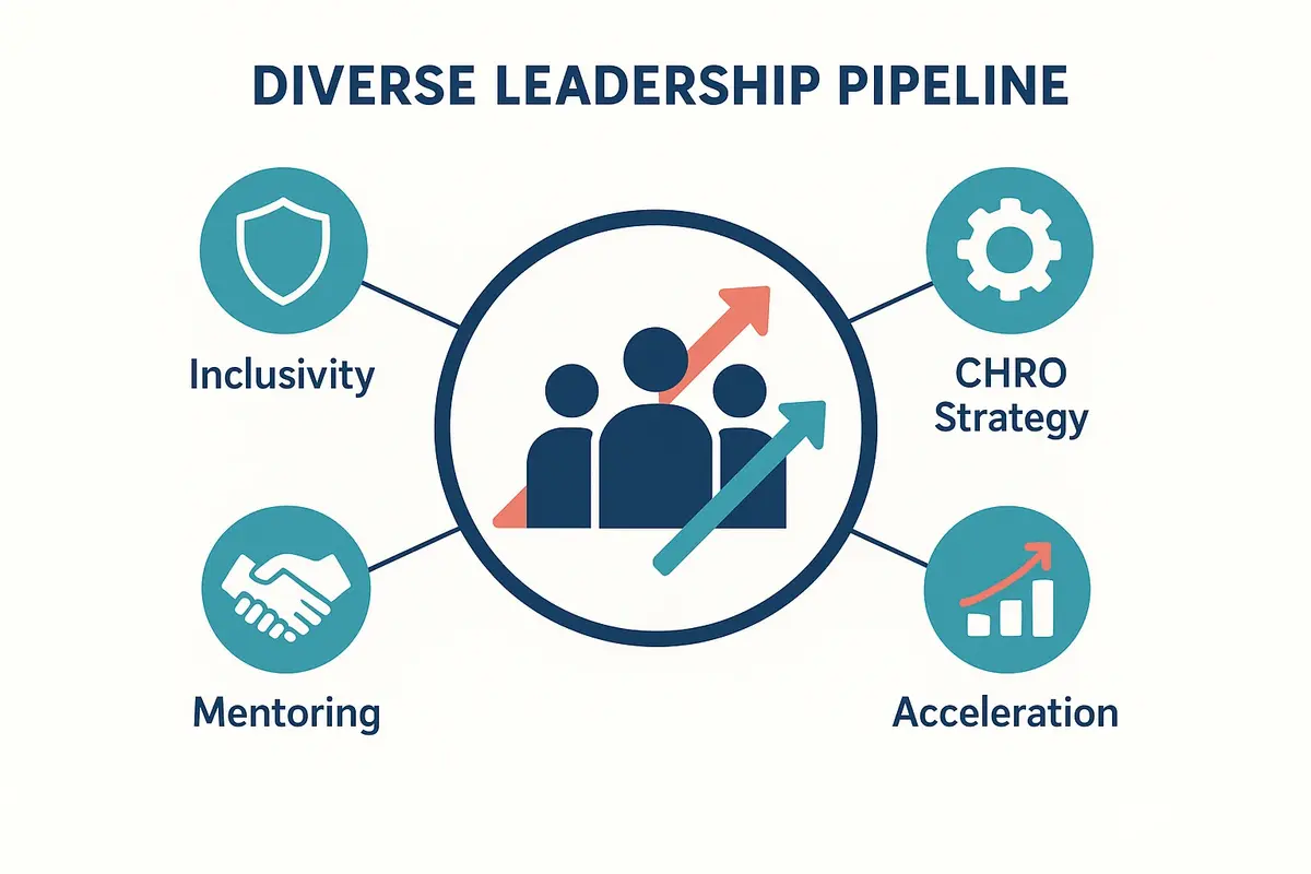 Accelerating Diverse Leadership with Inclusive Mentoring 4 This image depicts the core foundation of diverse leadership acceleration and the CHRO's key strategic role through inclusive mentoring programs.