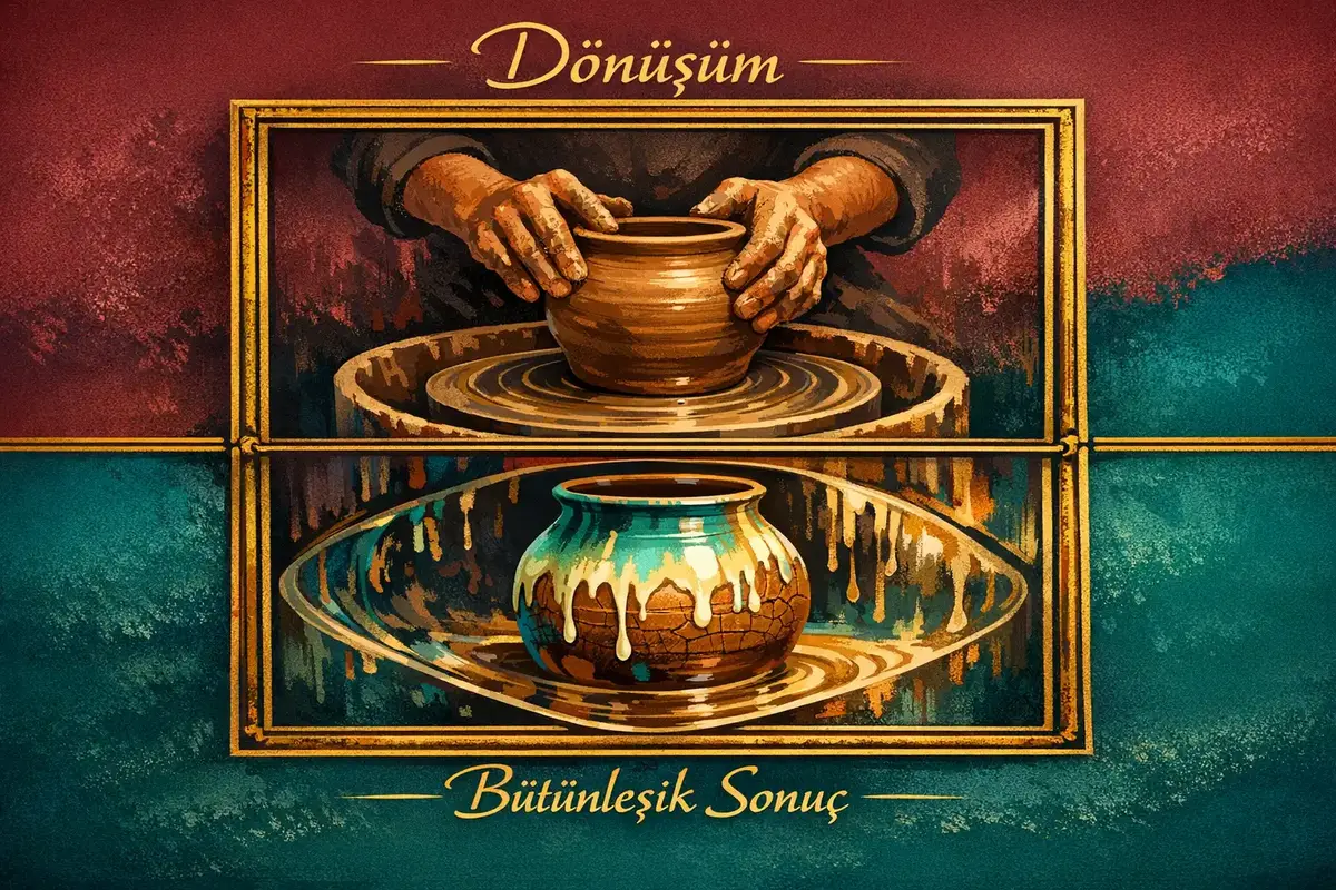 Kurumsal dönüşümde yapay zeka destekli sistemik analiz 3 Lojistikte AI destekli süreç yeniden tasarımı – öncesi/sonrası sistemik diyagram