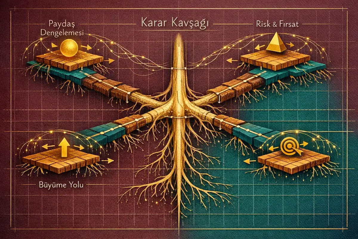 İcra Kurulu Başkanı için Bütüncül Liderlik 2 Yönetim Kurulu etkileşimlerini gösteren süreç diyagramı