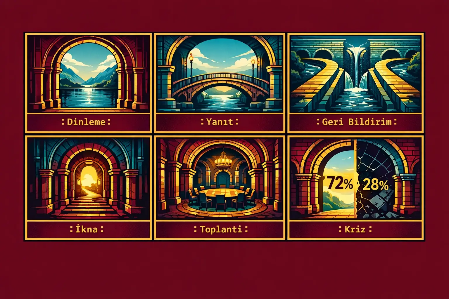 Yüksek Etkili Liderlik Mevcudiyeti ve İletişim Stratejileri 2 Liderin sahnede takımına yön verirken çizilen doğal karizma anı