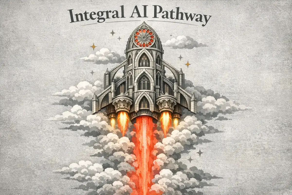Personalized Learning Journeys with AI for Integral Development 5 Visual framework depicting the integration of AI data and integral quadrant overlays in a leadership journey