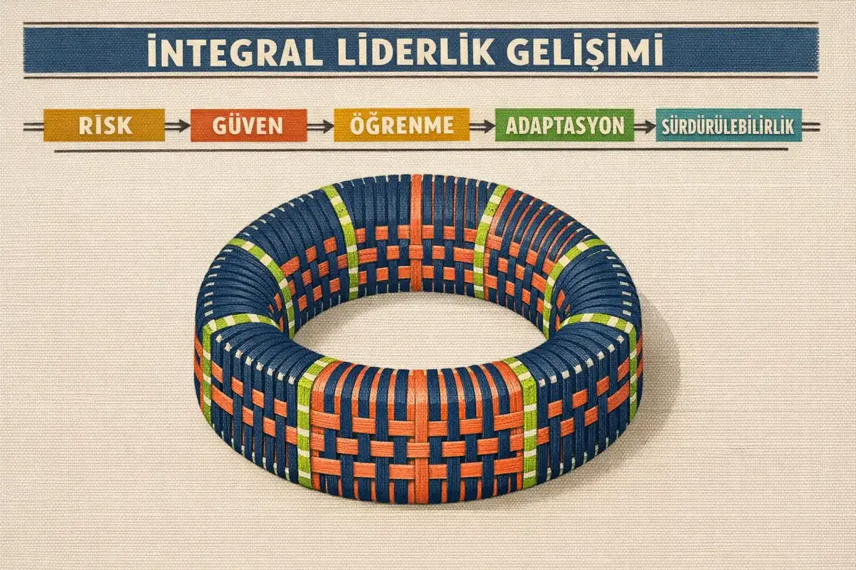 Kriz Dönemlerinde Liderlik Gelişiminin Organizasyonel Dayanıklılığa Etkisi 2 AQAL modelinin kurum içi uygulamaları ve kriz sonrası entegrasyon diyagramı