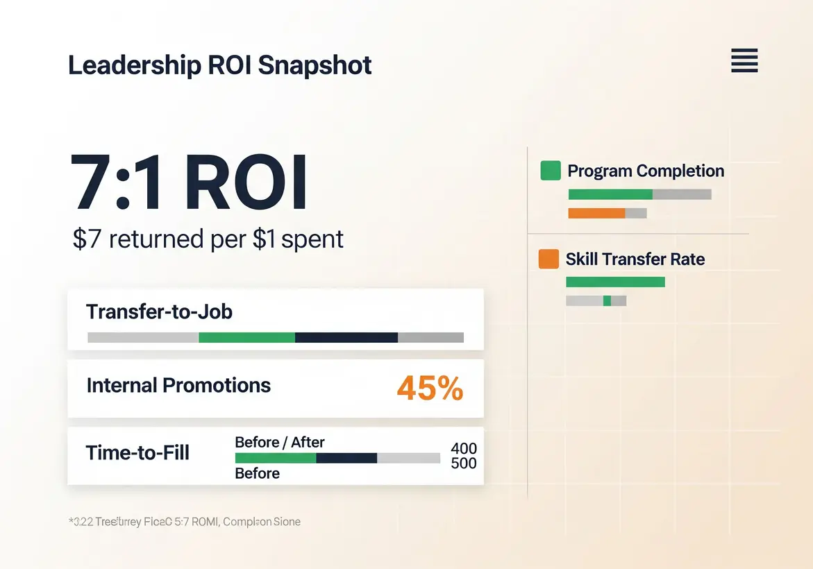 Leadership Investment Paradox Moving From Gut Feeling to Measurable ROI 5 ROI calculation and leadership metrics chart
