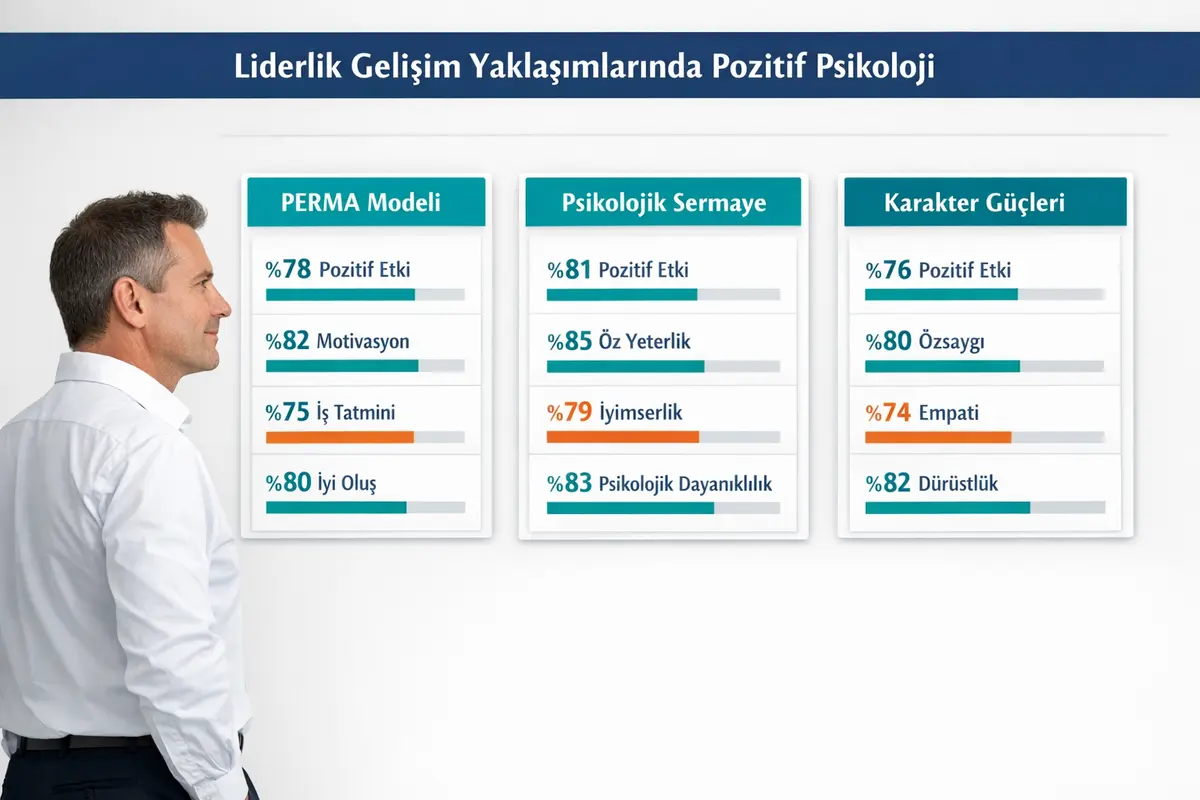 Pozitif Psikoloji Temelli Liderlik Gelişimi 1 Pozitif psikolojinin liderlik geliştirme yöntemleri: PERMA modeli, psikolojik sermaye, karakter güçleri karşılaştırmaları.