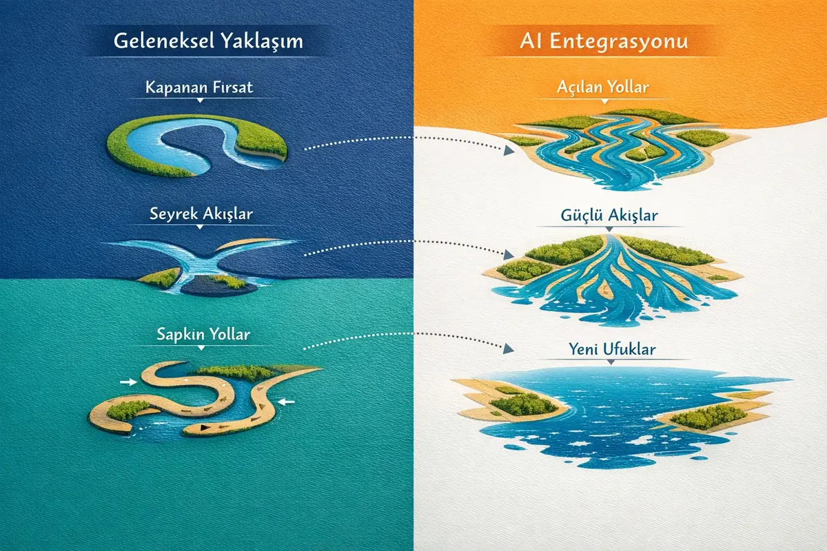 Liderlik ve Takım Dinamiklerinde Yapay Zeka Destekli Integral Yaklaşımlar 2 AI ve integral modellerin bilimsel uygulama şeması