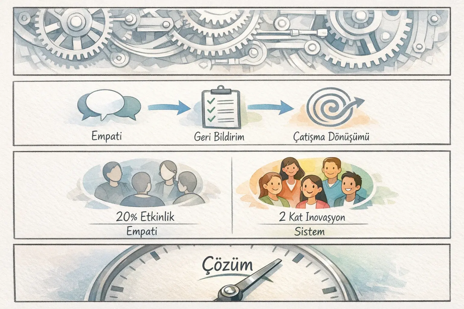 Zorlu Diyaloglar ve Takım İçi Çatışma Yönetimi: Liderler İçin Dönüştürücü Yaklaşımlar 2 takım içi çatışma çözümü atölyesinde uygulamalı geri bildirim
