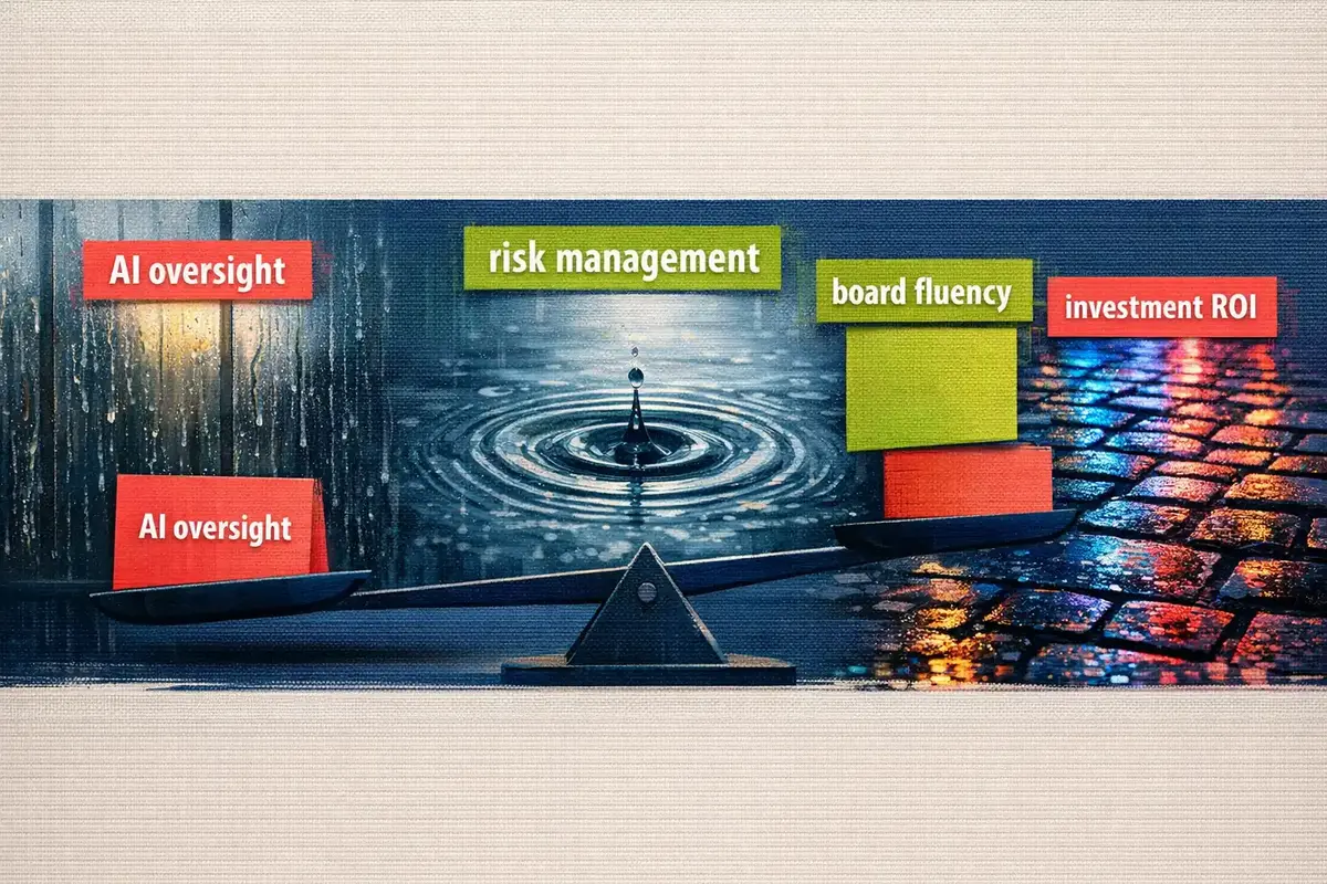 Board members engaged in scenario-based AI oversight exercises