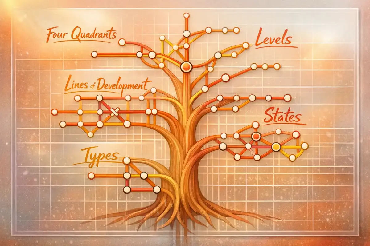 AQAL Model & Core Integral Theory 5 Visualization of developmental stages and lines of growth within the AQAL model