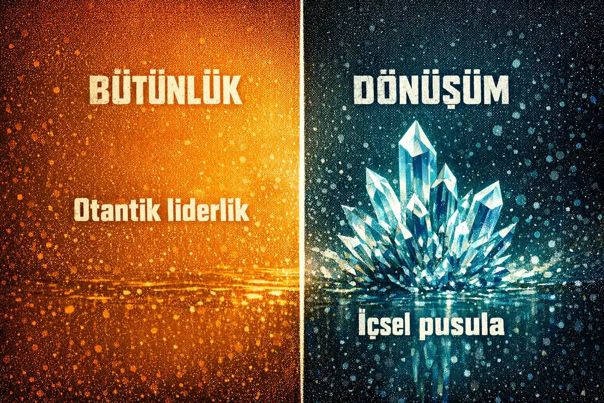 İçsel Bilgelikle Karar Alma ve Otantik Liderlik 6 Bir liderin içsel denge ve bütünlükle karar verdiğini simgeleyen bir pusula görseli