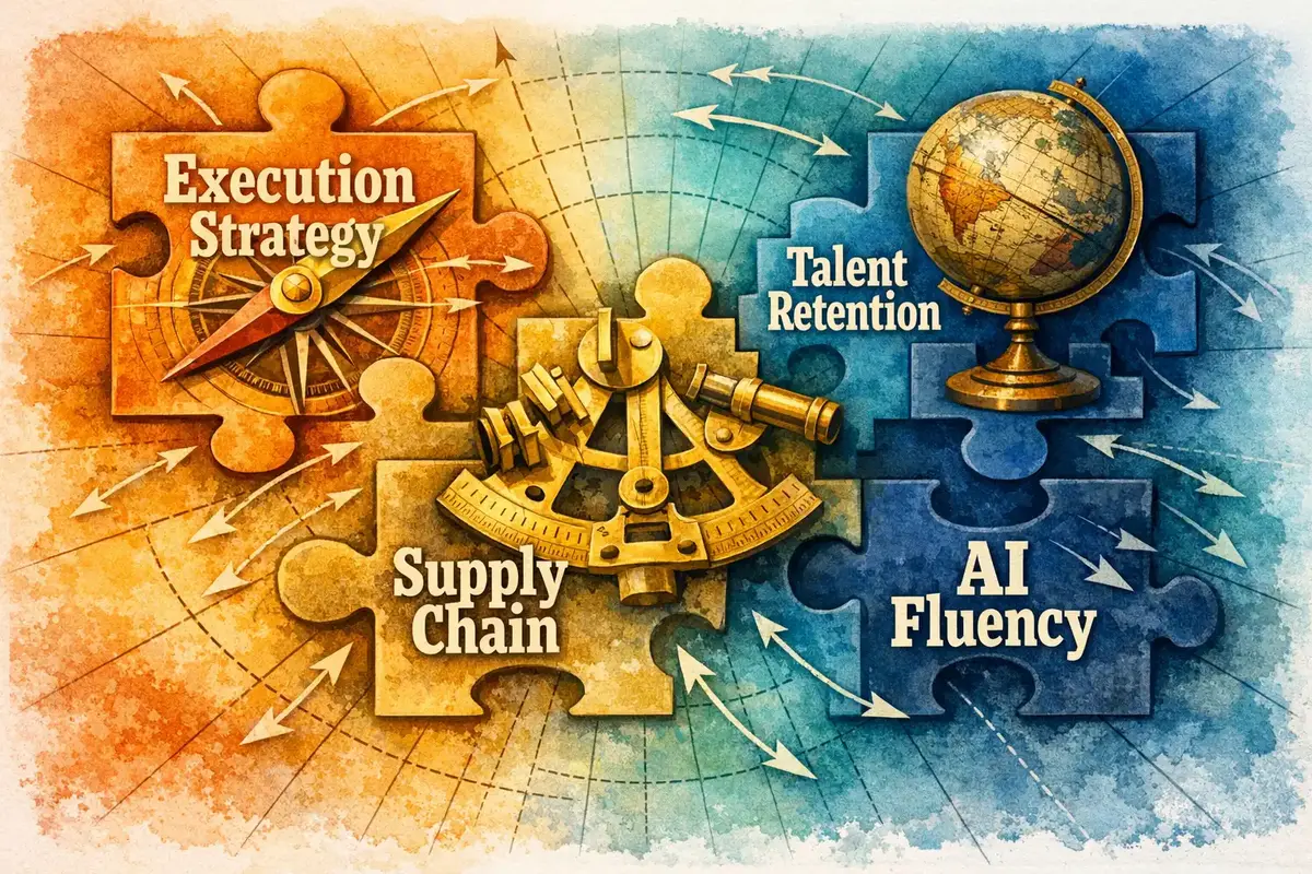 Leadership Development for Chief Operating Officers 5 COO leadership development visual: digital transformation and AI fluency