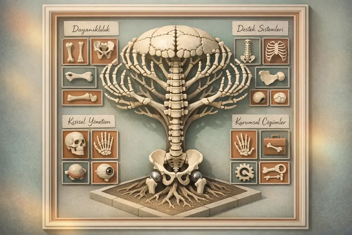 CEO'lar için tükenmişlik ve zihinsel sağlık stratejileri 5 CEO'nun dayanıklılık ve destek sistemleriyle güçlenmesini simgeleyen bir görsel