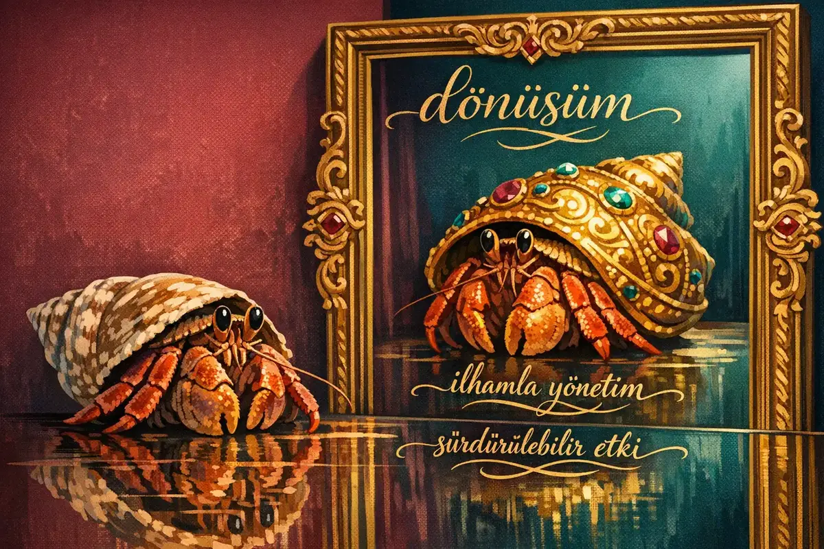 CEO Liderliğinde Etki ve İlhamla Yönetim Sanatı 6 CEO'nun ilham ve etkiyle yönetimini ölçen KPI panosu görseli