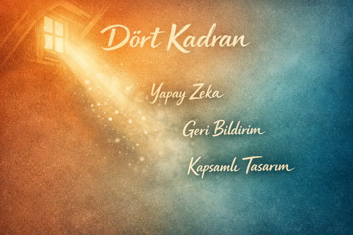 Yapay Zeka Destekli Geri Bildirim Tasarımı Nedir 4 AQAL dört kadran şeması ve yapay zeka veri akışı