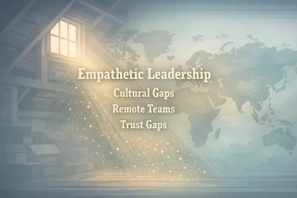 Building Empathetic Leadership for Diverse Remote Teams 4 A team workshop with sticky notes and a shared vision board