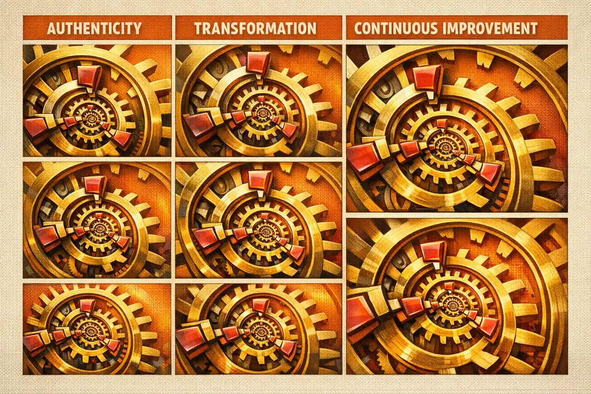 Purpose-Driven Leadership & Values Integration 6 A visual depicting the impact of authentic leadership on engagement and reputation