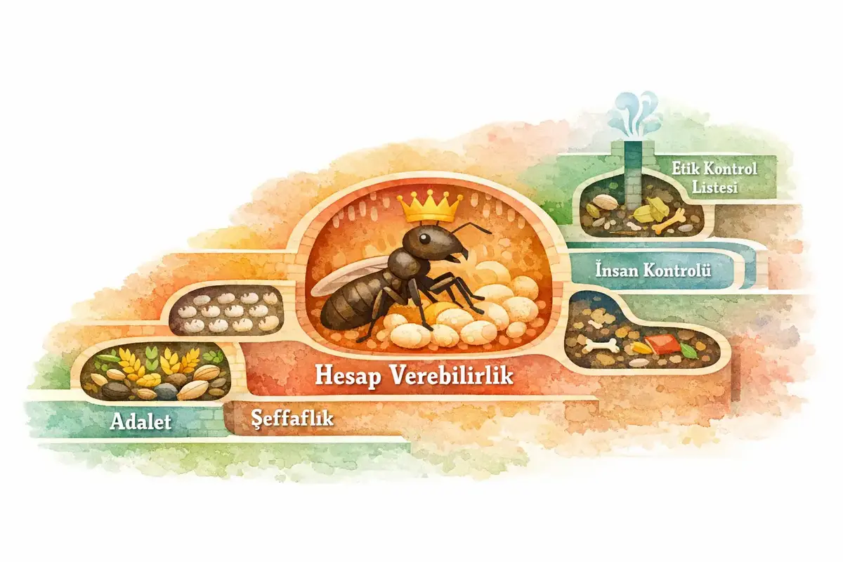 Yapay Zekada Etik İlkelerin Temel Kavramları 5 etik denetim ve uygulama görseli