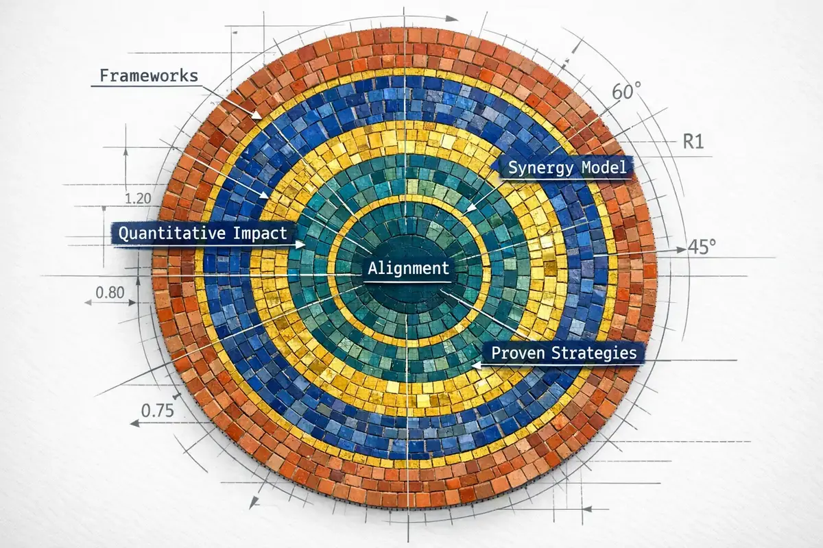How GMs Can Break Down Silos to Drive Team Synergy 5 A visual representation of a cross-functional project team collaborating