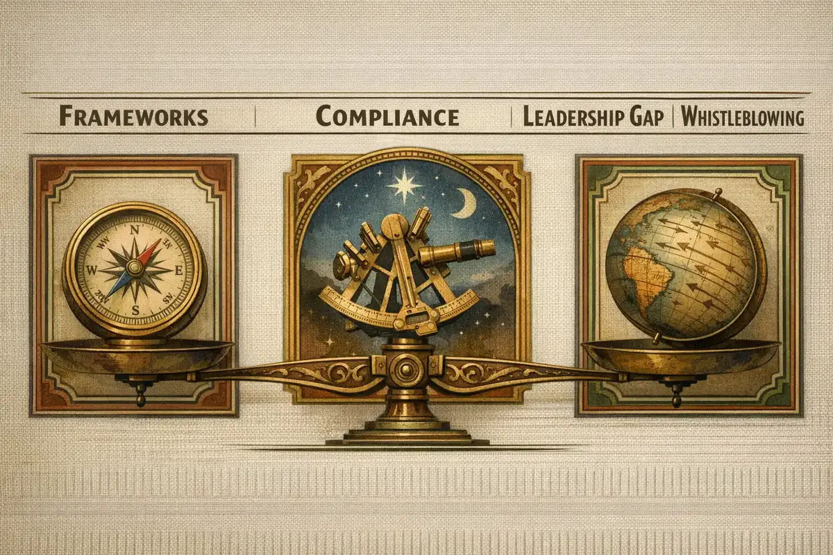 Ethical Decision-Making & Responsible Governance 5 A boardroom scene illustrating responsible governance and transparency
