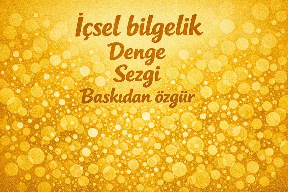 İçsel Bilgelikle Karar Alma ve Otantik Liderlik 4 Bir liderin içsel pusulasını temsil eden soyut bir illüstrasyon