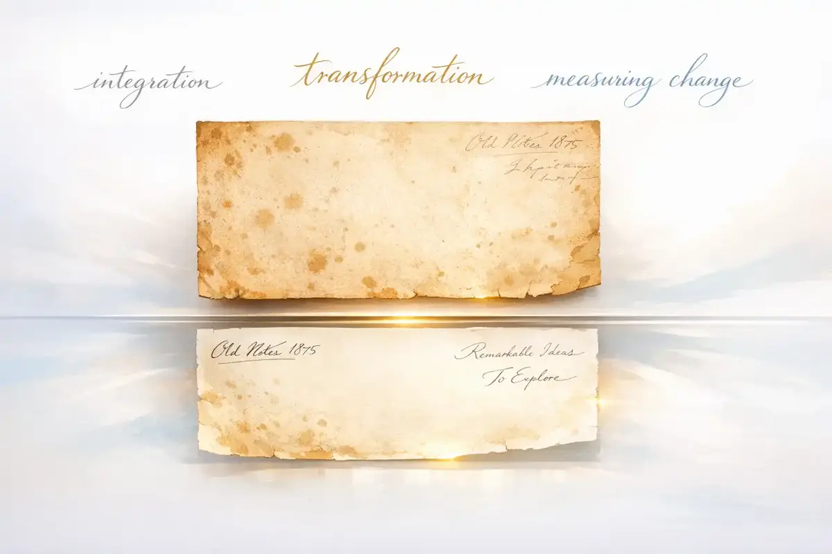 Understanding Ken Wilber's Four Quadrants in Leadership 6 Mentoring session between executive and team lead in a bright office