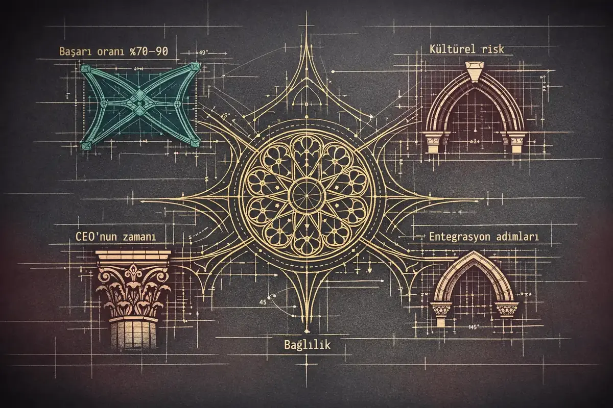 Yüksek Riskli M&A Süreçlerinde CEO'nun Kültürel Entegrasyon Rolü 5 Kültürel entegrasyonun finansal sonuçlarını gösteren grafik