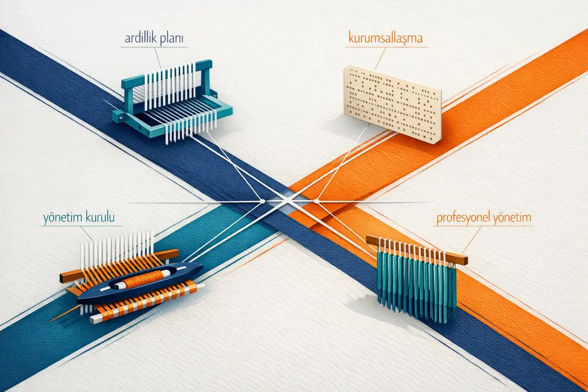 Aile Şirketi C-Suite (2. ve 3. Nesil) için Bütüncül Liderlik 5 Aile şirketlerinde kurumsallaşma ve yönetim kurulu toplantısı görseli