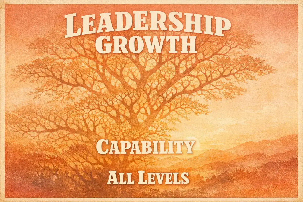Leadership Development 4 A group of diverse leaders collaborating in a modern workspace, symbolizing leadership development across all levels