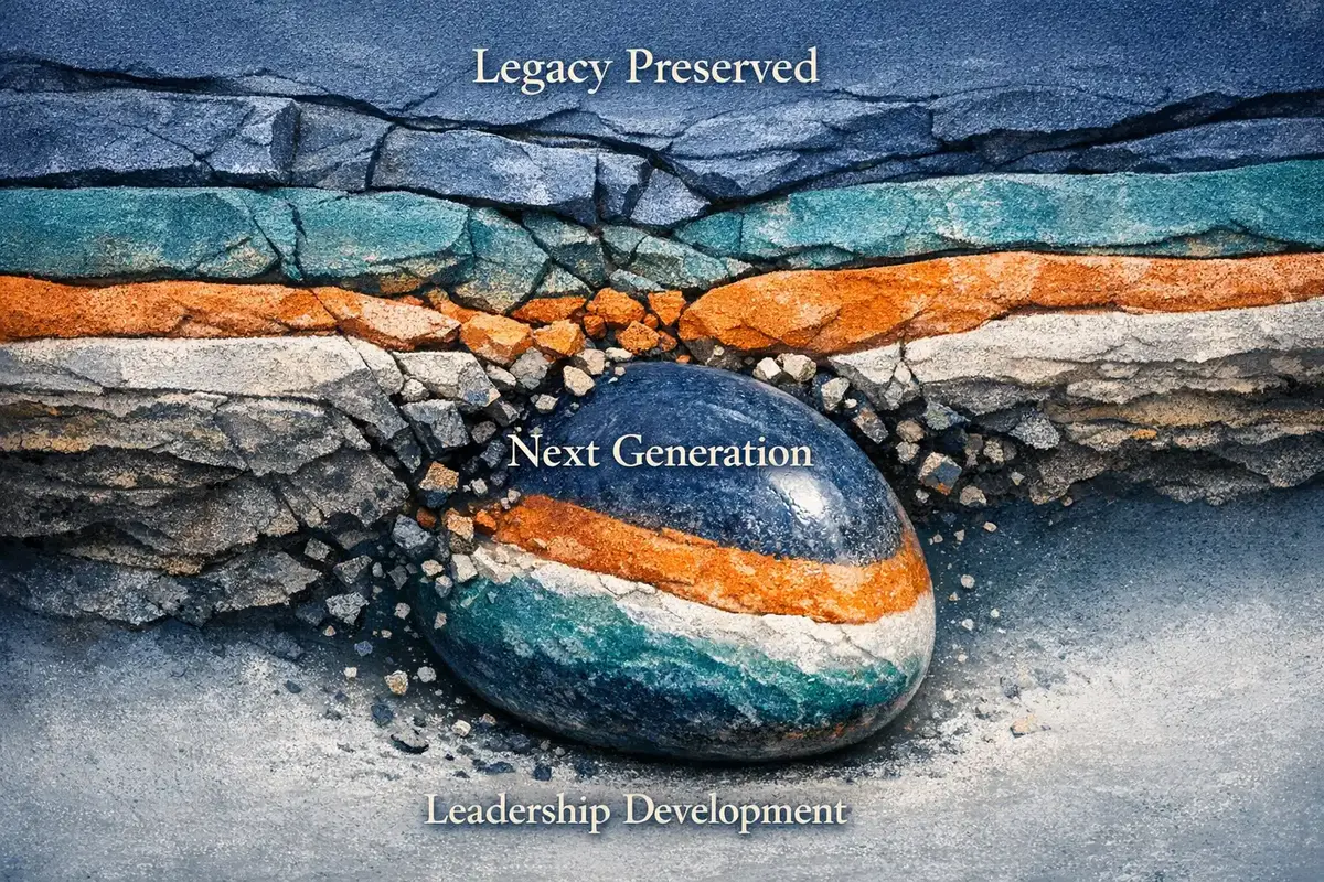 Building a Succession Framework for Family Business Leadership 6 Next-generation leaders collaborating on digital transformation