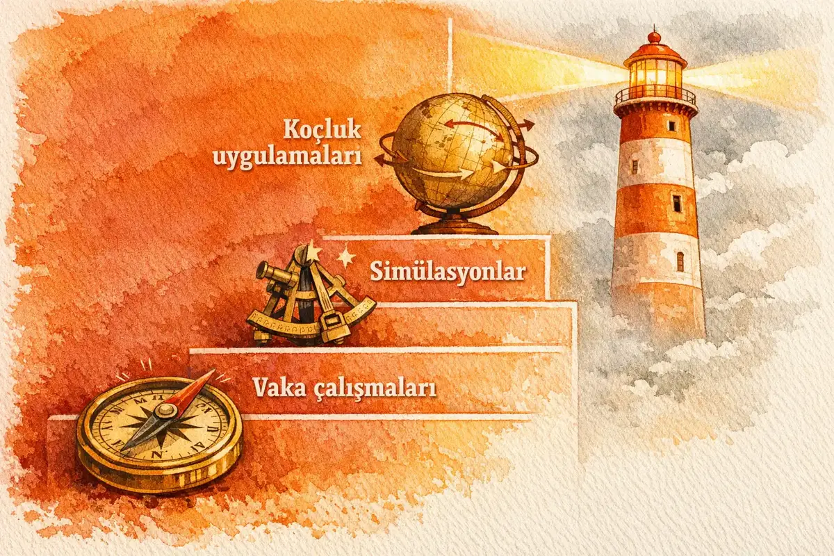 Integral Liderlik Eğitiminde Pedagojik Yaklaşımlar ve Uygulamalı Öğrenme Metodları 5 Koçluk, mentorluk ve grup dinamikleriyle liderlik gelişimi