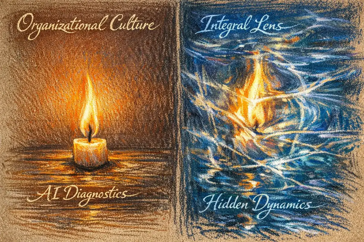 Understanding Organizational Culture with AI and Integral Theory 4 Visual representation of AI data mapping to AQAL quadrants