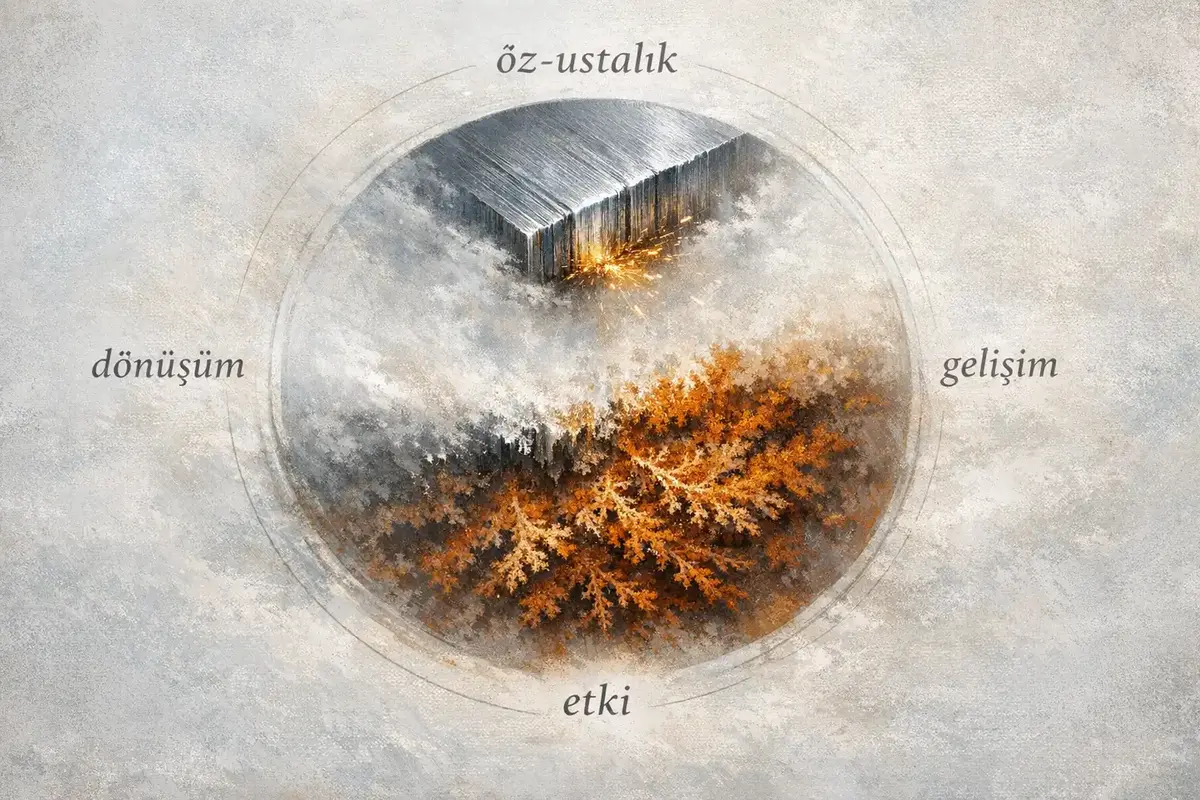 Kriz Anlarında Otantik Liderlik ve Öz-Denge Koruma 6 Psikolojik güvenlik ve ekip bağlılığını simgeleyen bir takım çalışması görseli