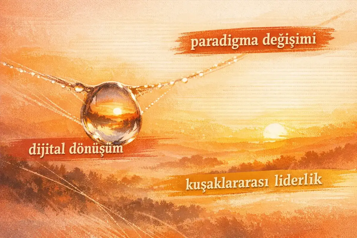 Yeni Nesil ve Geleceğin Liderlik Paradigmaları 4 Çevik ve dijital liderlik becerilerinin gelişimini simgeleyen bir infografik
