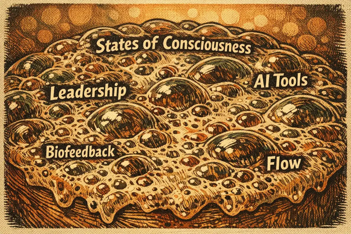 Using AI to Enhance Leadership Consciousness 4 AI-driven dashboard visualizing leadership states