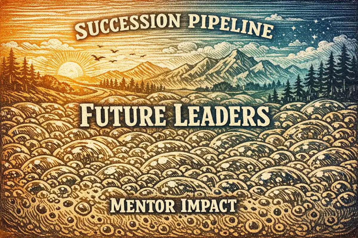 How GMs Build Succession Pipelines for Future Leaders 4 A business leader reviewing a succession pipeline dashboard