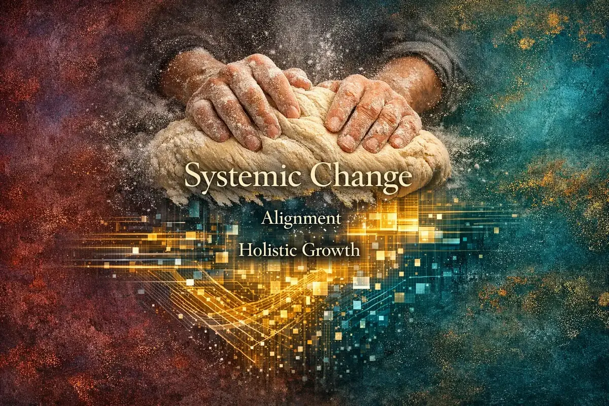 Understanding Organizational Culture with AI and Integral Theory 6 Process map showing feedback loops between AI insights and AQAL-based interventions