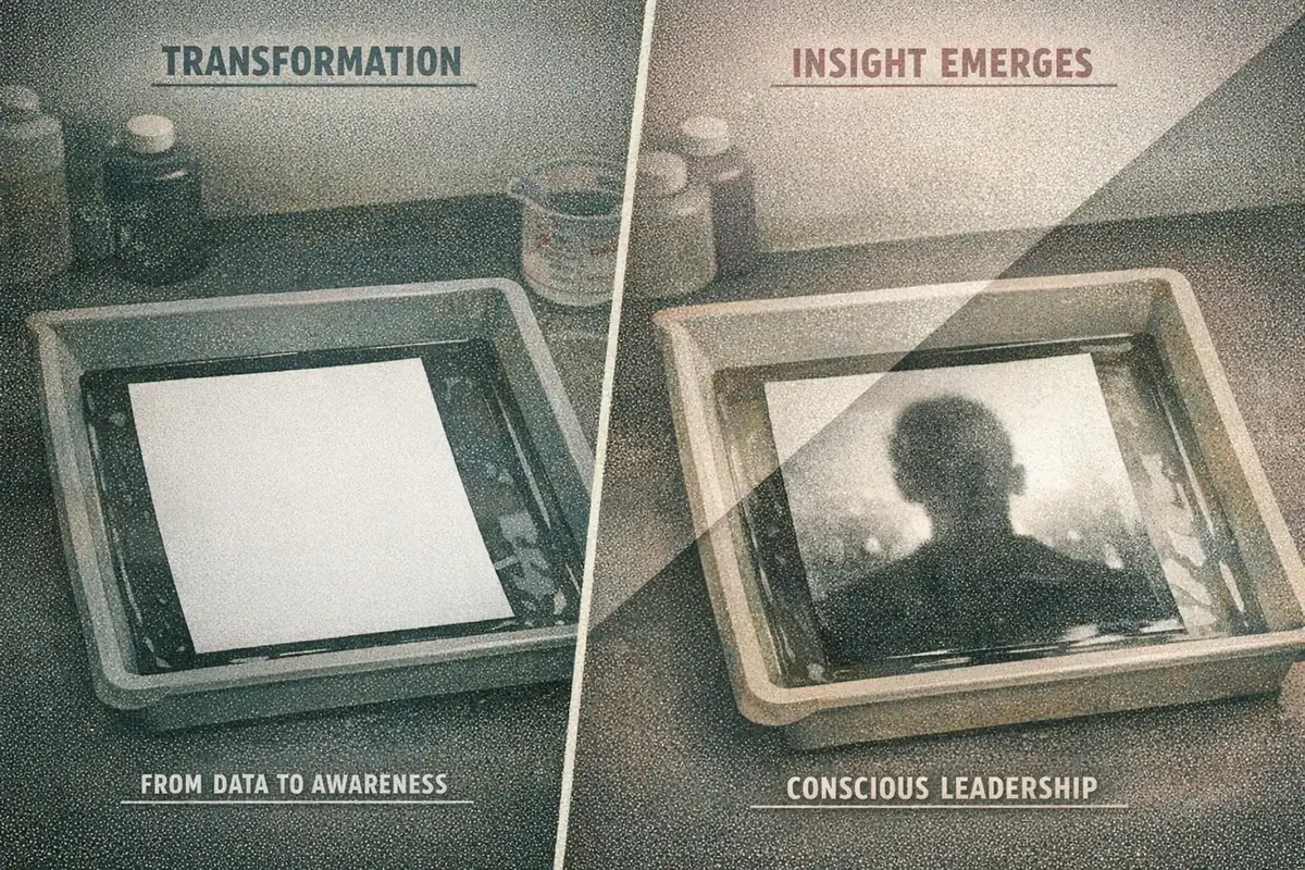 Using AI to Enhance Leadership Consciousness 6 Leadership team using AI-powered feedback for conscious decision-making