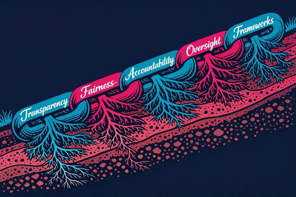 Visual representation of Integral Theory’s quadrants applied to AI ethics in coaching