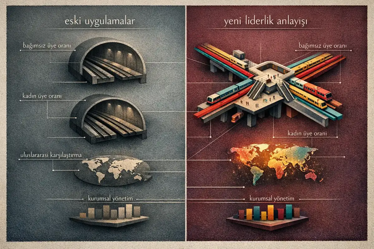 Yönetim Kurulu Üyeleri için Bütüncül Liderlik 5 kurumsal yönetim komitesi ve etkinlik infografiği